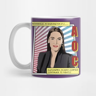 Alexandria Ocasio-Cortez Comic Mug